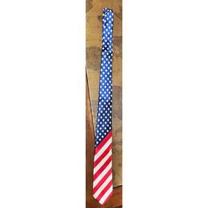 Patriotic Gift Set: USA Stars & Stripes Tie w/ Smithsonian Portrait Socks (NIB)